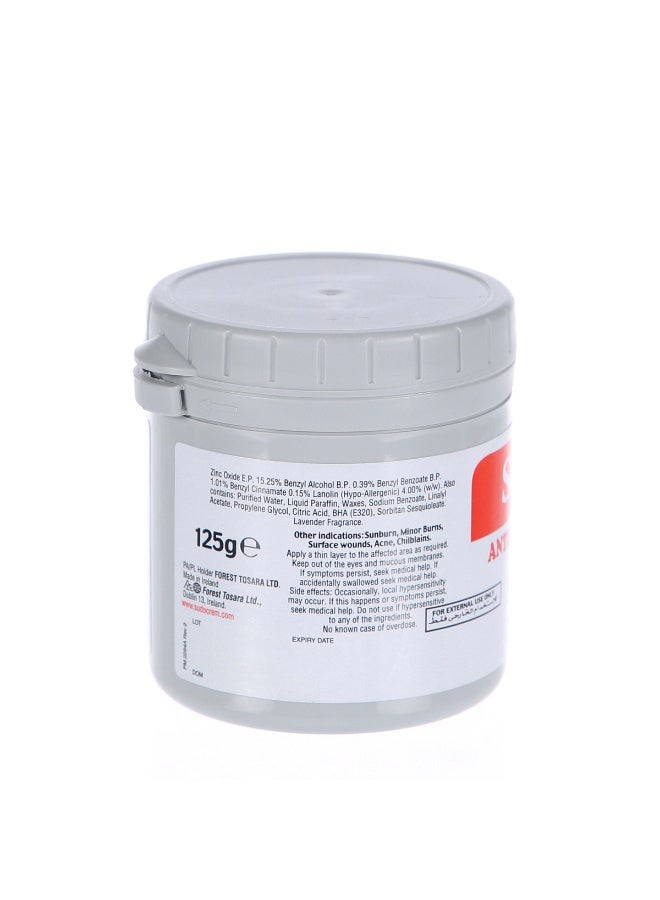 Healing and antiseptic cream, anti-diaper rash, relieves superficial chafing in babies - 125g - Image 2